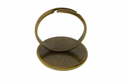 Заготовка для рукоделия металлическая фигурная для кольца 15мм - купить в Петрозаводске. Цена: 7.44 руб.