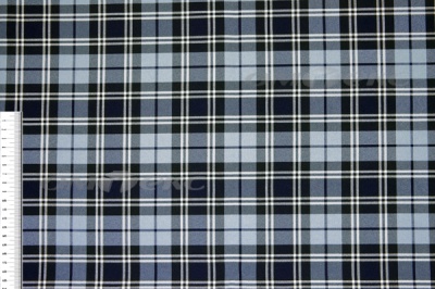 Ткань костюмная клетка Т7274 2004, 220 гр/м2, шир.150см, цвет т.синий/гол/бел - купить в Петрозаводске. Цена 