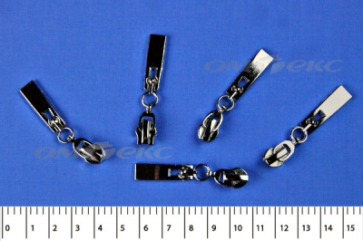Слайдер декоративный, металлический №1/спираль Т7/никель - купить в Петрозаводске. Цена: 6.29 руб.