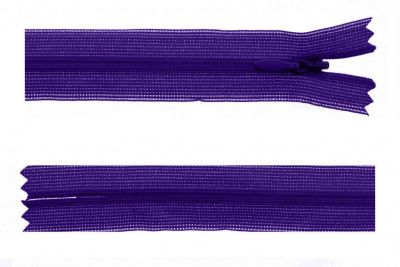 Молния потайная Т3 866, 50 см, капрон, цвет фиолетовый - купить в Петрозаводске. Цена: 8.62 руб.