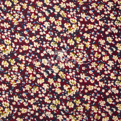 Плательная ткань "Софи" 5.1, 75 гр/м2, шир.150 см, принт растительный - купить в Петрозаводске. Цена 243.96 руб.