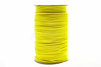 0370-1301-Шнур эластичный 3 мм, (уп.100+/-1м), цв.110 - желтый - купить в Петрозаводске. Цена: 459.62 руб.