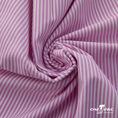Ткань сорочечная Полоска Кенди, 115 г/м2, 58% пэ,42% хл, шир.150 см, цв.1-розовый, (арт.110) - купить в Петрозаводске. Цена 306.69 руб.