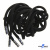 Шнурки #107-05, круглые 130 см, декор.наконечник, цв.чёрный - купить в Петрозаводске. Цена: 22.56 руб.