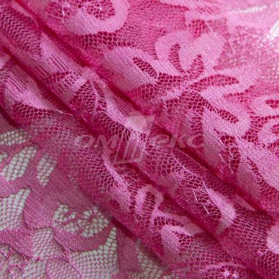 Кружевное полотно стрейч XD-WINE, 100 гр/м2, шир.150см, цвет розовый - купить в Петрозаводске. Цена 1 851.10 руб.