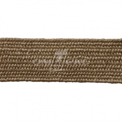 Тесьма отделочная полипропиленовая плетеная эластичная #2, шир. 40мм, цв.- соломенный - купить в Петрозаводске. Цена: 50.99 руб.