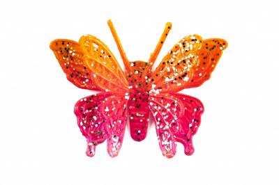 Бабочка декоративная пластиковая #10 - купить в Петрозаводске. Цена: 7.09 руб.