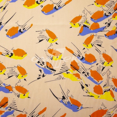 Плательная ткань "Софи" 14.1, 75 гр/м2, шир.150 см, принт птицы - купить в Петрозаводске. Цена 241.49 руб.