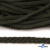 Шнур плетеный d-6 мм круглый, 70% хлопок 30% полиэстер, уп.90+/-1 м, цв.1075-хаки - купить в Петрозаводске. Цена: 588 руб.