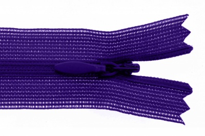 Молния потайная Т3 866, 20 см, капрон, цвет фиолетовый - купить в Петрозаводске. Цена: 5.27 руб.