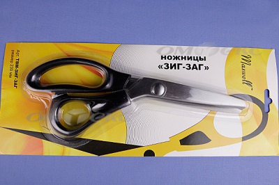 Ножницы ЗИГ-ЗАГ "MAXWELL" 230 мм - купить в Петрозаводске. Цена: 1 041.25 руб.