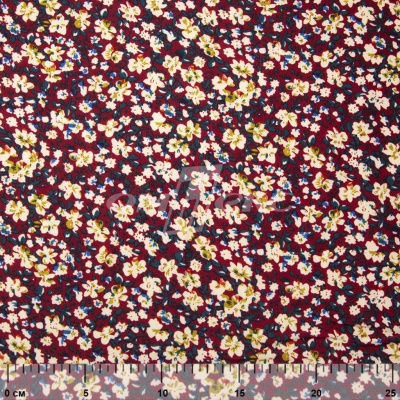 Плательная ткань "Софи" 5.1, 75 гр/м2, шир.150 см, принт растительный - купить в Петрозаводске. Цена 243.96 руб.