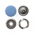 Кнопка рубашечная (закрытая) 9,5мм - эмаль, цв.182 - св.голубой - купить в Петрозаводске. Цена: 5.74 руб.