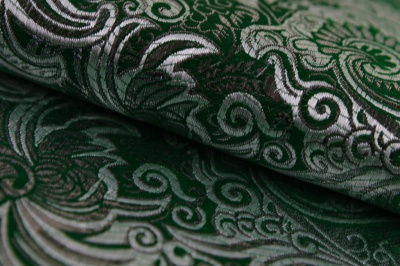 Ткань костюмная жаккард, 135 гр/м2, шир.150см, цвет зелёный№4 - купить в Петрозаводске. Цена 441.94 руб.