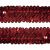 Тесьма с пайетками 3, шир. 30 мм/уп. 25+/-1 м, цвет красный - купить в Петрозаводске. Цена: 1 087.39 руб.