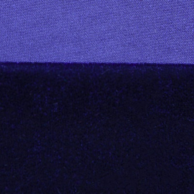 Бархат стрейч №14, 240 гр/м2, шир.160 см, (2,6 м/кг), цвет т.синий - купить в Петрозаводске. Цена 740.88 руб.