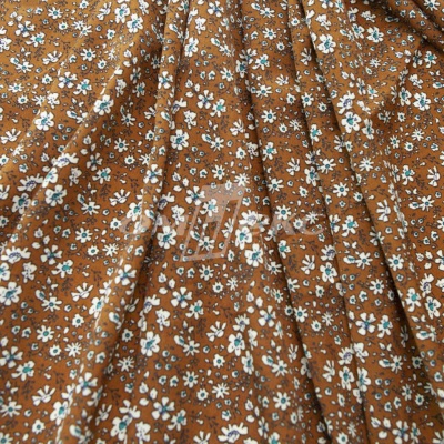 Плательная ткань "Фламенко" 11.1, 80 гр/м2, шир.150 см, принт растительный - купить в Петрозаводске. Цена 239.03 руб.
